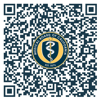 Medical Board of California QR code